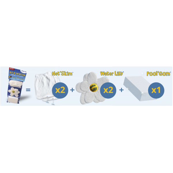 Startni set 3 u 1 ( 2xNetSkim , 2xWaterLily , 1xPoolGum ) TOUCAN - Slika 1