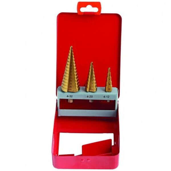 Stepenasta burgija Titan HSS 4-32mm 3kom. FESTA - Slika 2