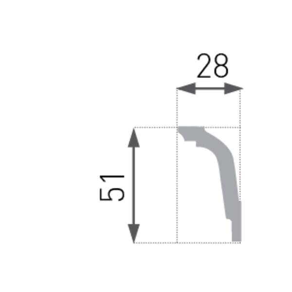 Stiropor lajsna SLU-742 (E-32) - Slika 3