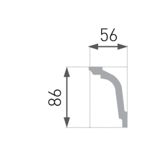 Stiropor lajsna SLU-744 (E-33) - Slika 3