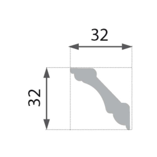 Stiropor lajsna SLU-760 (B-1) - Slika 2