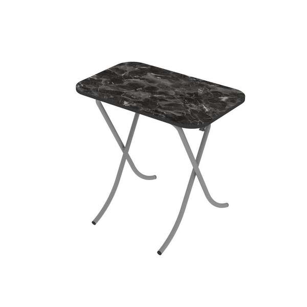 Sto višenamenski sklopivi crni mermer 50*80cm Alesta - Slika 1