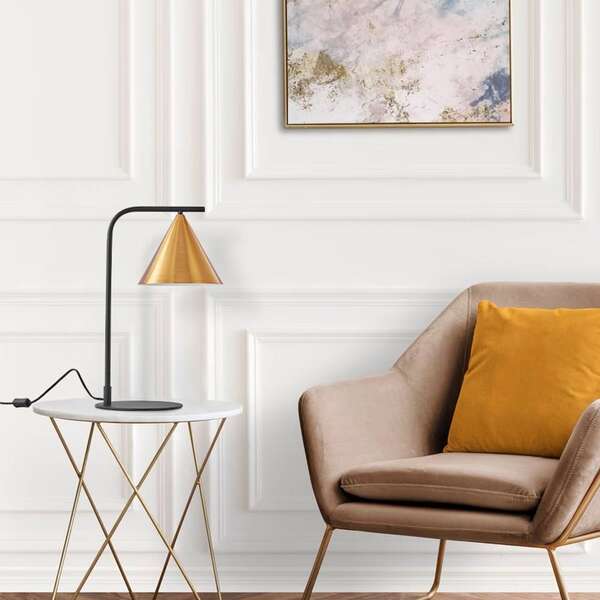 Stona lampa zlatna 1H-1xE27 - Slika 4