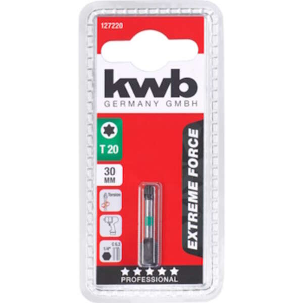 T20 bit 30mm Impaktor ExtremePRO Torx Einhell by KWB - Slika 2