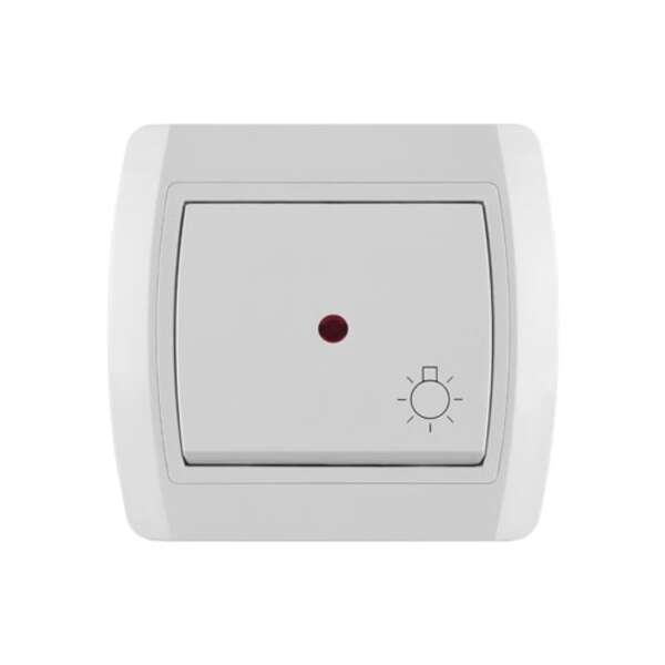 Taster svetla sa sig. sij. 10A/250V, bezvijčana veza Status - Slika 1