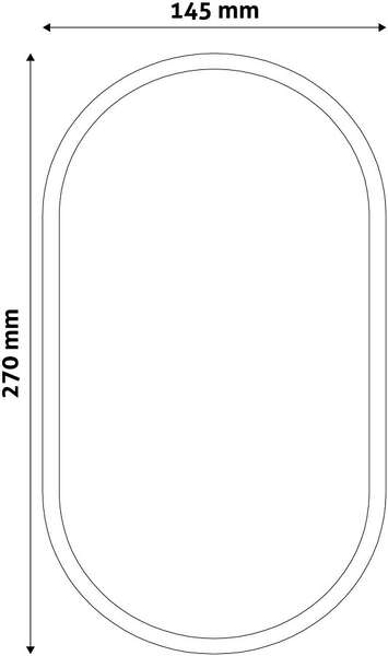 Triton-O brodska lampa 20W 4000K IP65 crna s pregradom - Slika 4