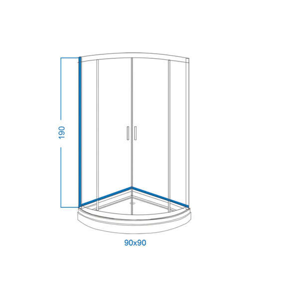 Tuš kabina R90 808SN LINNI - Slika 2