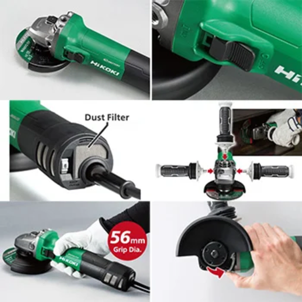 Ugaona brusilica 125mm 1320W G13VE2 Hikoki - Slika 6