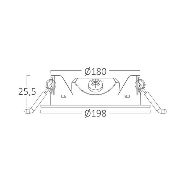 Ugradni LED panel 15W 7INC 4000K beli IP40 - Slika 6
