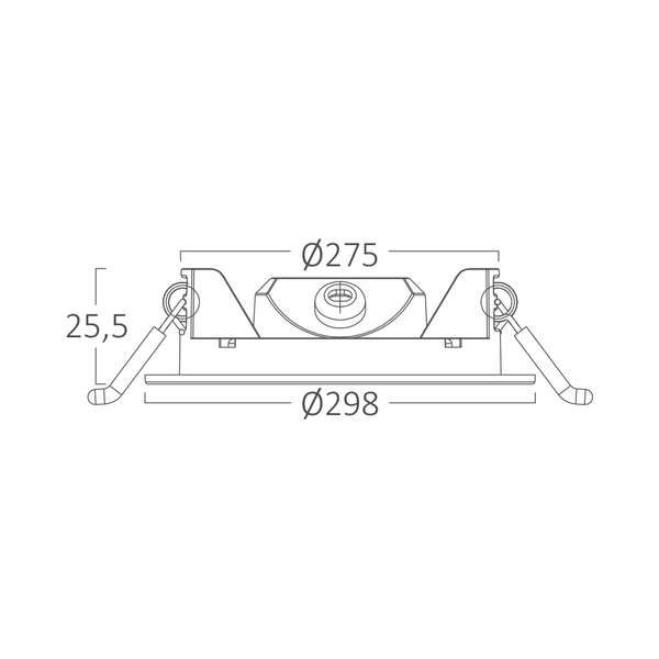 Ugradni LED panel 24W 10INC 3000K beli IP40 - Slika 5