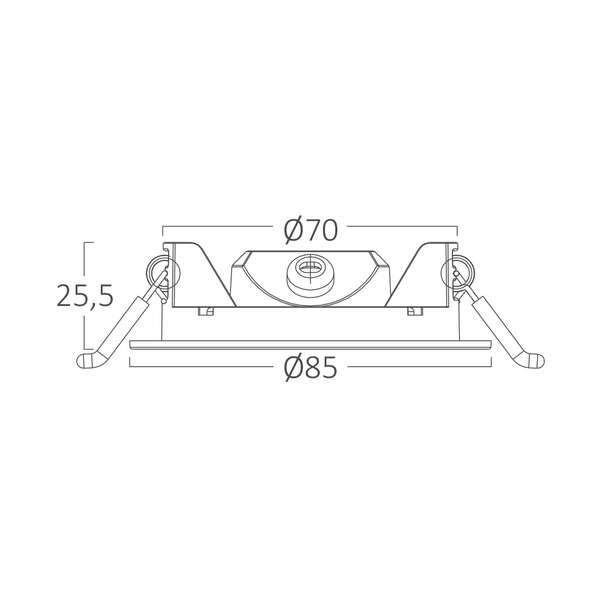Ugradni LED panel 3W 3INC 3000K beli IP40 - Slika 6
