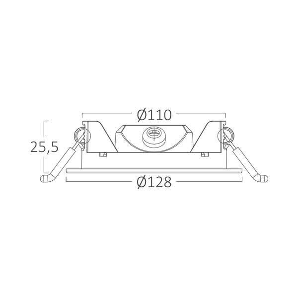 Ugradni LED panel 6W 4INC 6500K beli IP40 - Slika 6