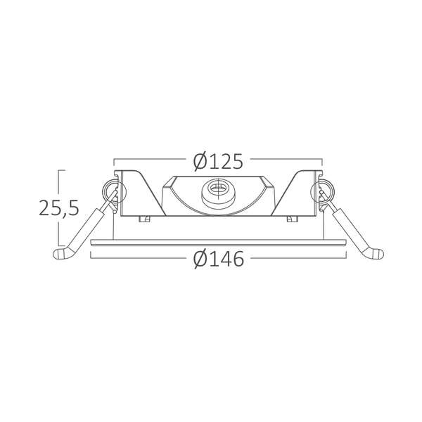 Ugradni LED panel 9W 4INC 6500K beli IP40 - Slika 6