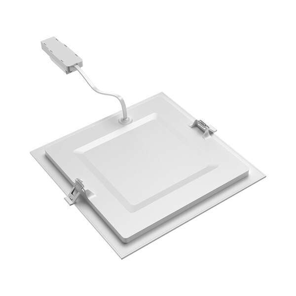 Ugradni LED panel kvadratni 18W 8INC 6500K beli IP40 - Slika 4