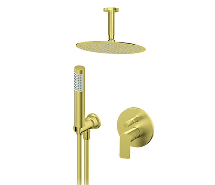 Uzidna baterija za tuš kadu sa plafonskim tušem 250mm i ručnim tušem 231603G - Slika 1