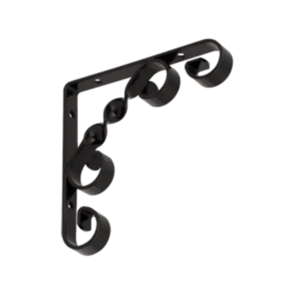 WO 100 C Kovani nosač polica 100x100 mm crni - Slika 1