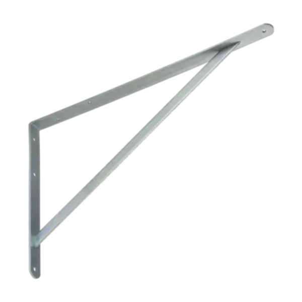 WSWP 500 Ojačani nosač polica 500x330 mm srebrna galvanski cink - Slika 1