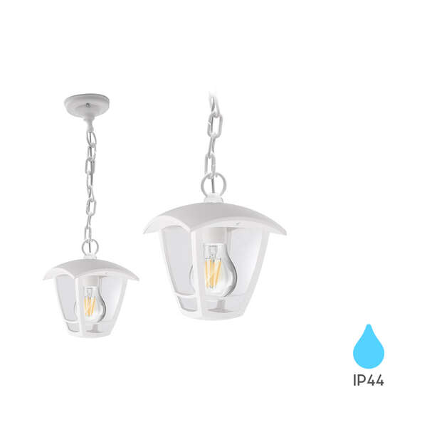 Zidna baštenska svetiljka bela 800mm E27 IP44 - Slika 5