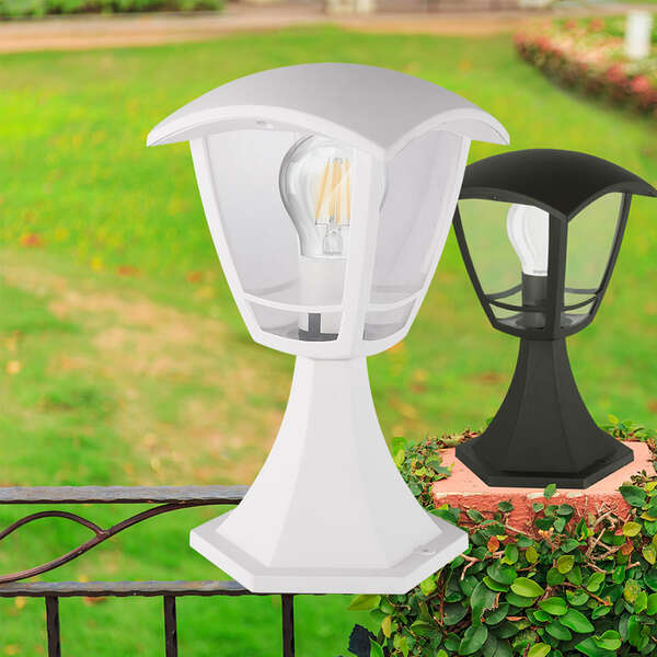 Zidna baštenska svetiljka bela E27 IP44 - Slika 2