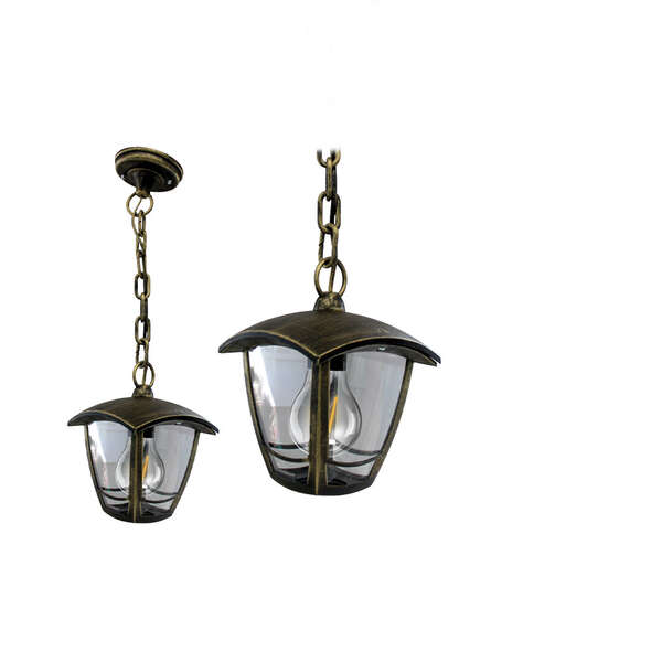 Zidna baštenska svetiljka bronzana 800mm E27 IP44 - Slika 1