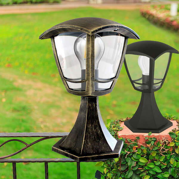 Zidna baštenska svetiljka bronzana E27 IP44 - Slika 2