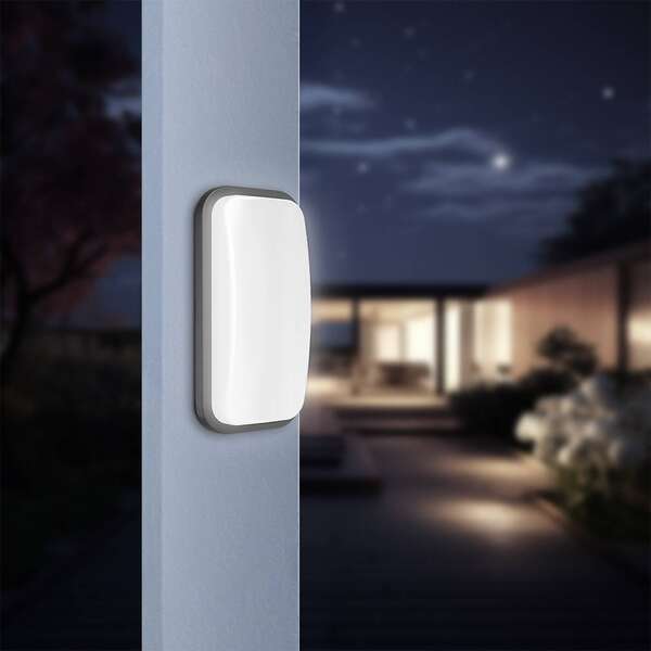 Zidna baštenska svetiljka crna 15W 3000K IP65 - Slika 5