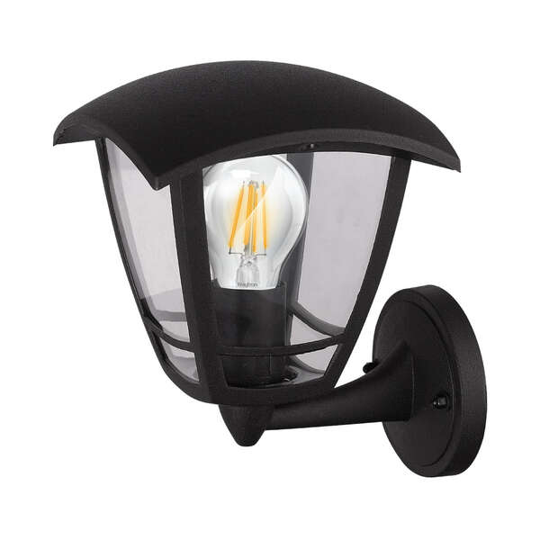 Zidna baštenska svetiljka crna E27 IP44 - Slika 1