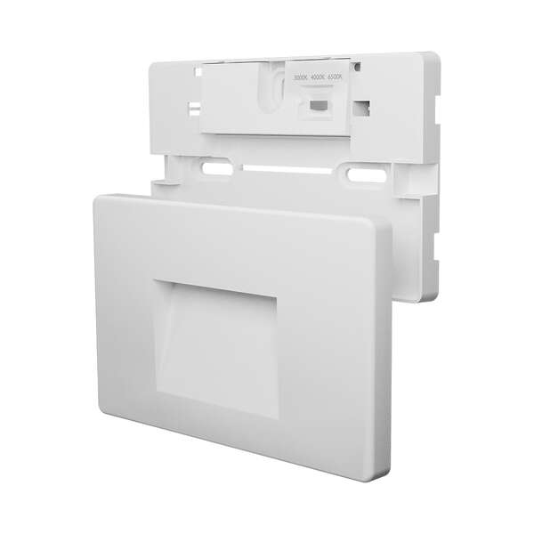 Zidna baštenska svetiljka kvadratna bela 3W 3000K IP65 - Slika 6