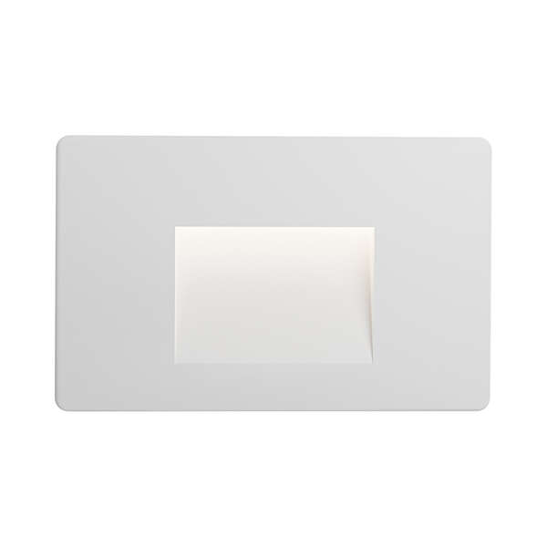 Zidna baštenska svetiljka kvadratna bela 3W 3000K IP65 - Slika 3