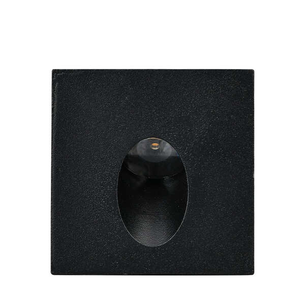 Zidna baštenska svetiljka kvadratna crna 2W 3000K IP65 - Slika 3