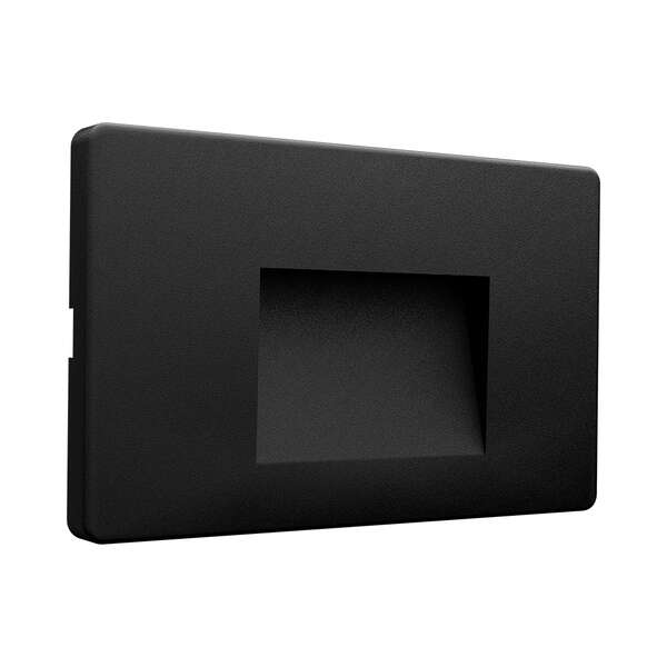 Zidna baštenska svetiljka kvadratna crna 3W 3000K IP65 - Slika 4