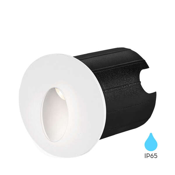 Zidna baštenska svetiljka okrugla bela 2W 3000K IP65 - Slika 6