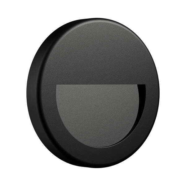 Zidna baštenska svetiljka okrugla crna 3W 3000K IP65 - Slika 4