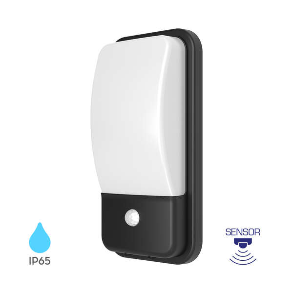 Zidna baštenska svetiljka siva sa senzorom 20W 3000K SNS IP65 - Slika 7