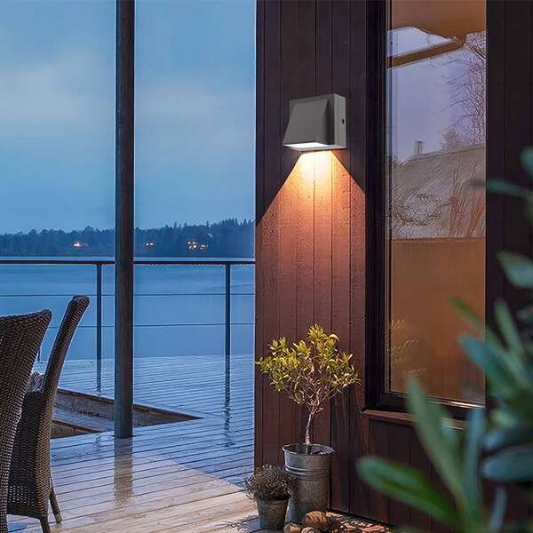 Zidna baštenska svetiljka siva 1×6W 3IN1 IP65 - Slika 5