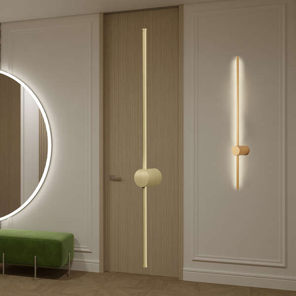 Zidna lampa zlatna WL800 16W 3000K - Slika 2