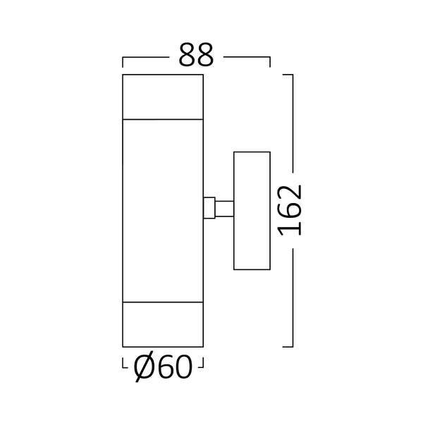 Zidna rozetna nikl 2xGU10-IP44 - Slika 5