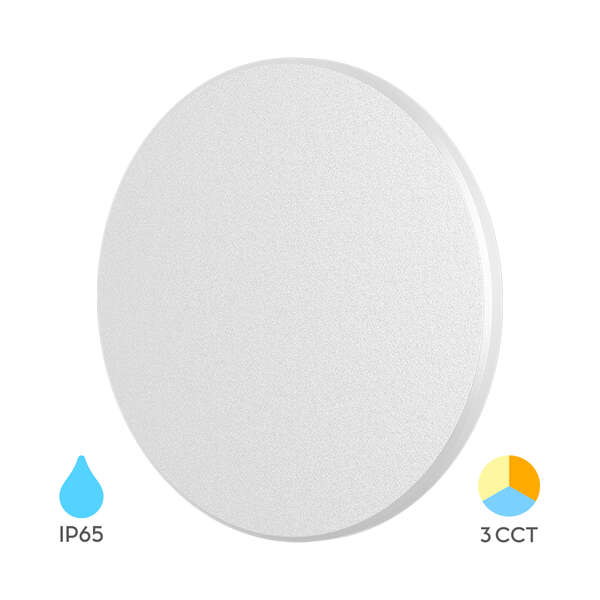Zidna rozetna okrugla bela 12W 3U1 IP65 - Slika 8
