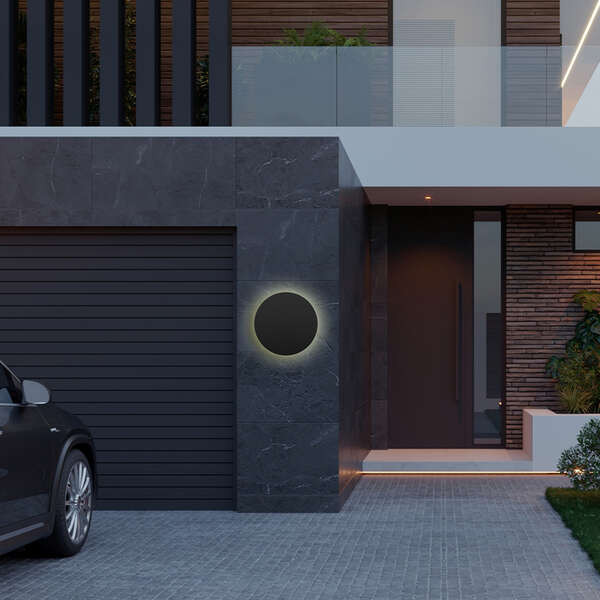 Zidna rozetna okrugla crna 12W 3U1 IP65 - Slika 2