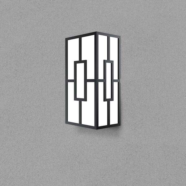 Zidna rozetna pravougaona crna 10W 3U1 IP44 - Slika 5