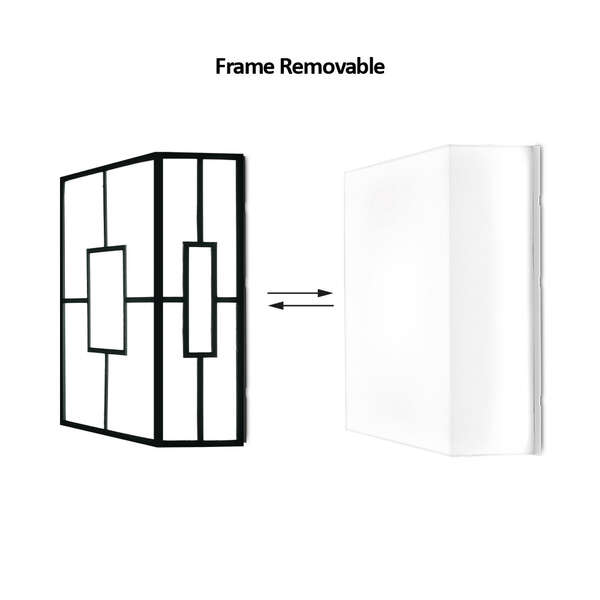 Zidna rozetna pravougaona crna 20W-3U1-IP44 - Slika 3