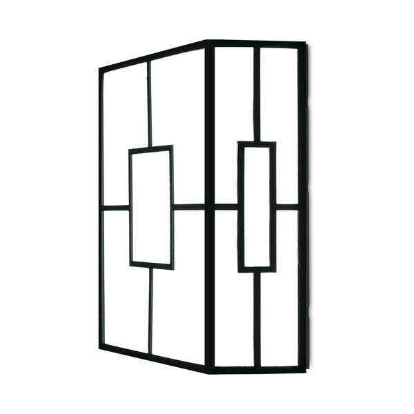 Zidna rozetna pravougaona crna 20W-3U1-IP44 - Slika 1