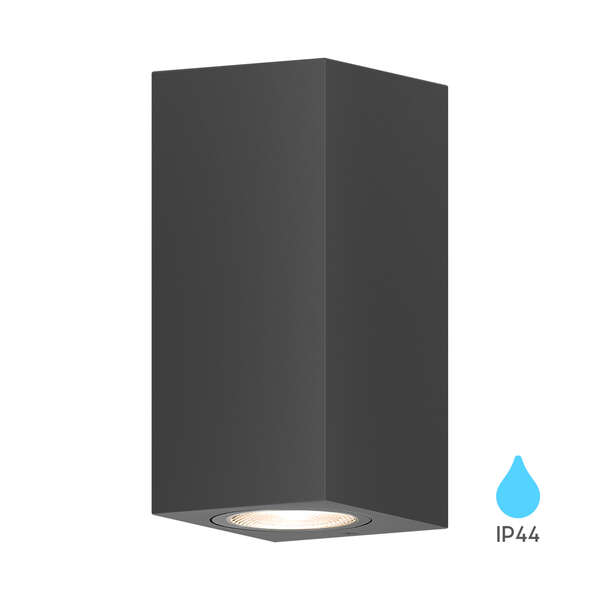 Zidna rozetna siva 2xGU10 IP44 - Slika 4