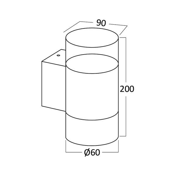 Zidna rozetna siva 2xGU10 IP44 - Slika 4