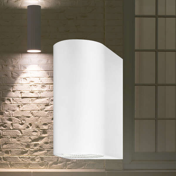 Zidna svetiljka bela 2x5W 3000K IP44 - Slika 2