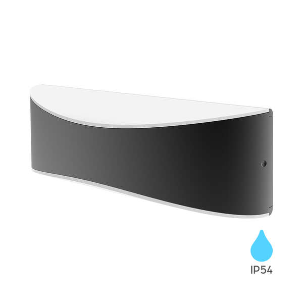 Zidna svetiljka siva 10W 3000K IP54 - Slika 6