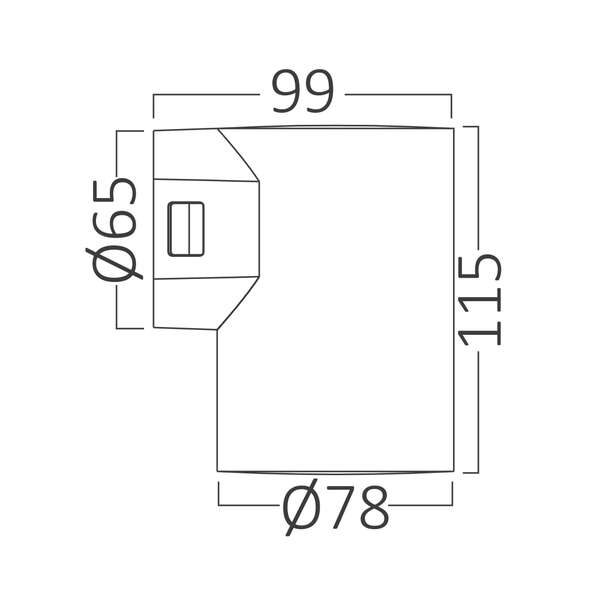 Zidna svetiljka siva 1x9W 3IN1 IP65 - Slika 6