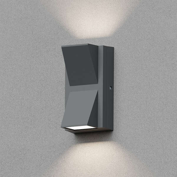 Zidna svetiljka siva 2x6W 3IN1 IP65 - Slika 2