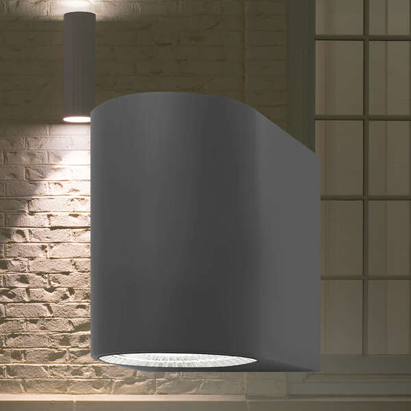 Zidna svetiljka siva 5W 3000K IP44 - Slika 2