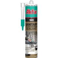 Akfix 100S sanitarni silikon za kuhinju i kupatilo 310ml - Beli